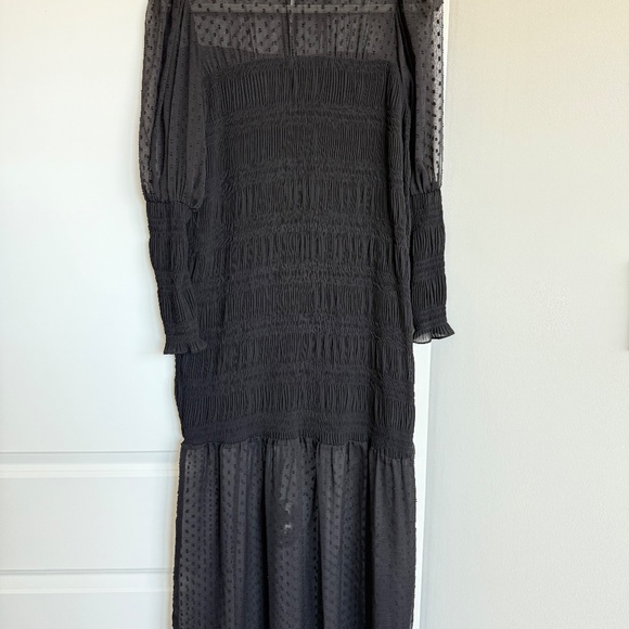 Zara Swiss dot black elegant dress - talla XS - Picture 6 of 8